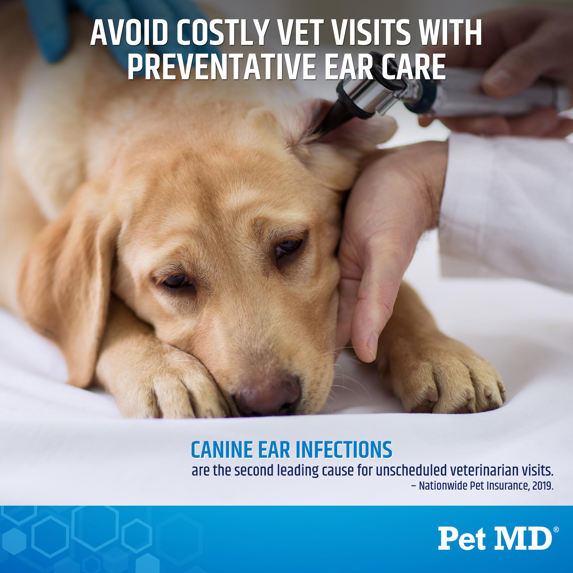 Pet MD cucumber melon scented wipes offer fresh aroma for pets.