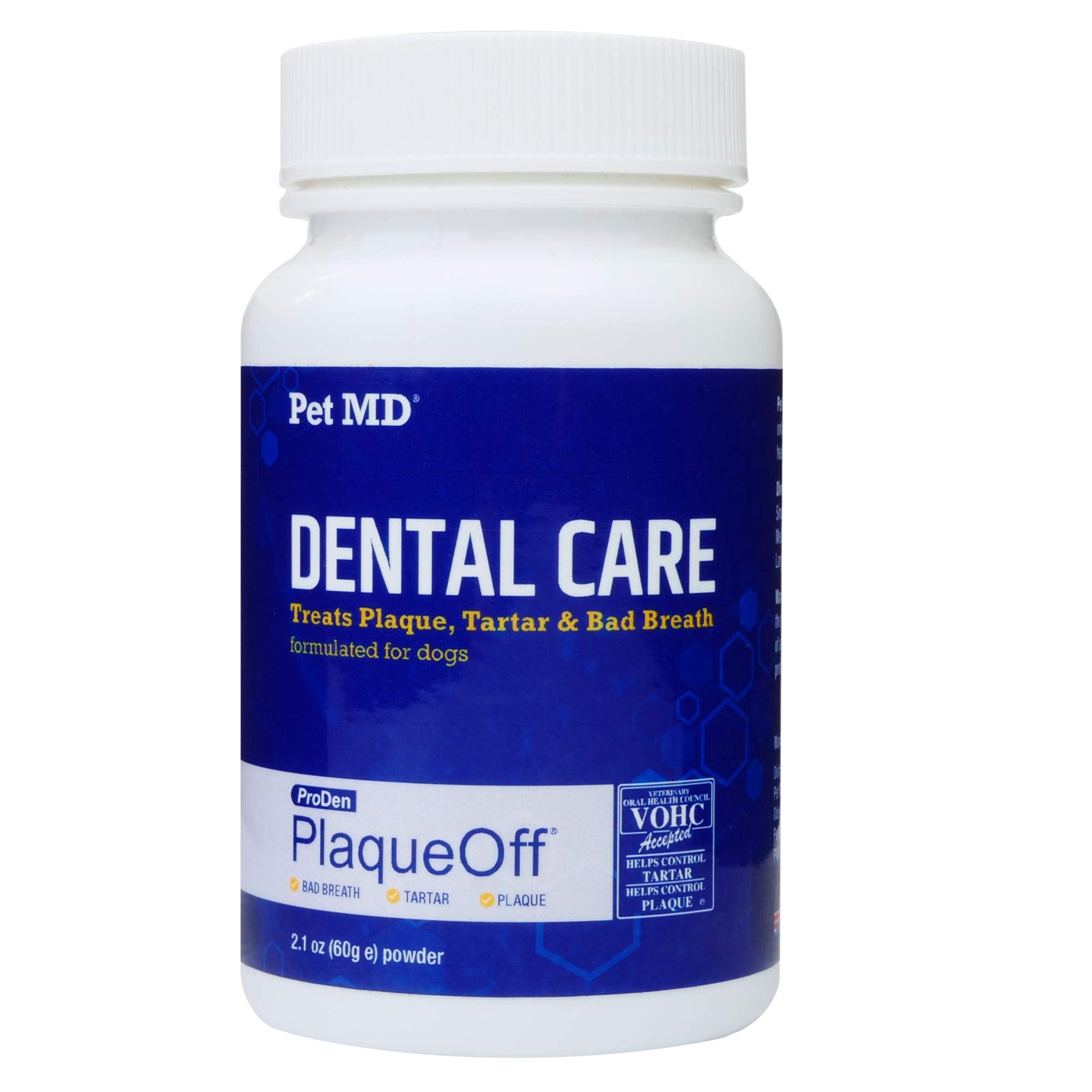 Pet MD Proden PlaqueOff sea kelp-based formula from North Atlantic coast.