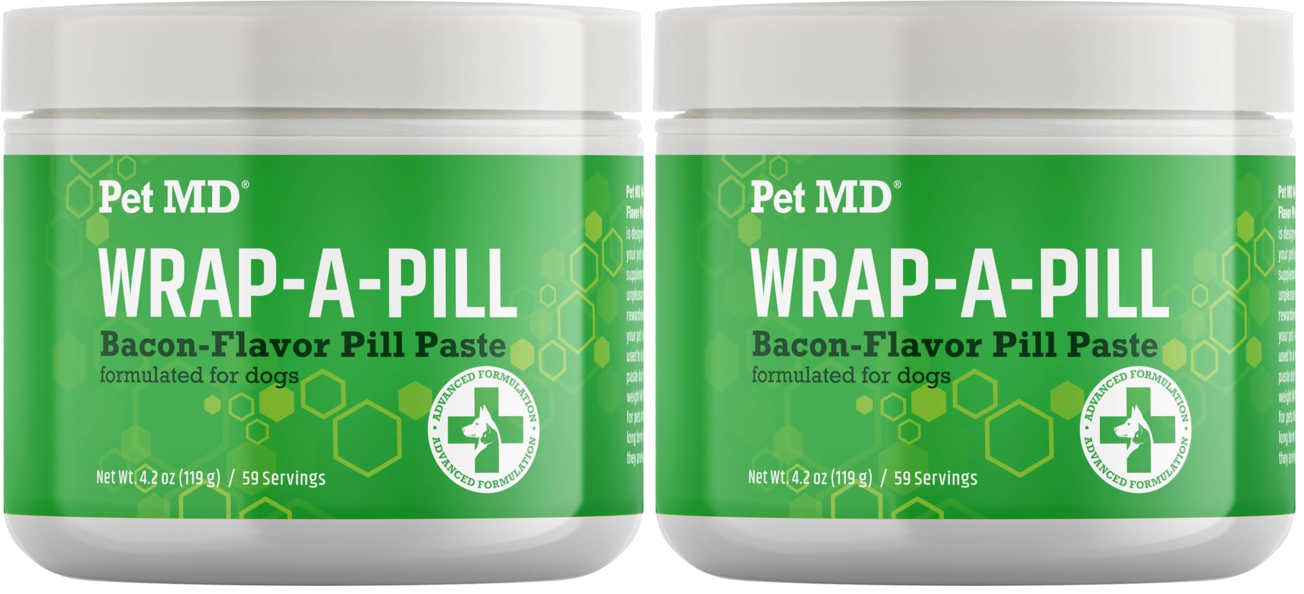 Pet MD Wrap A Pill bacon-flavor closeup showing tasty paste for easy pill hiding