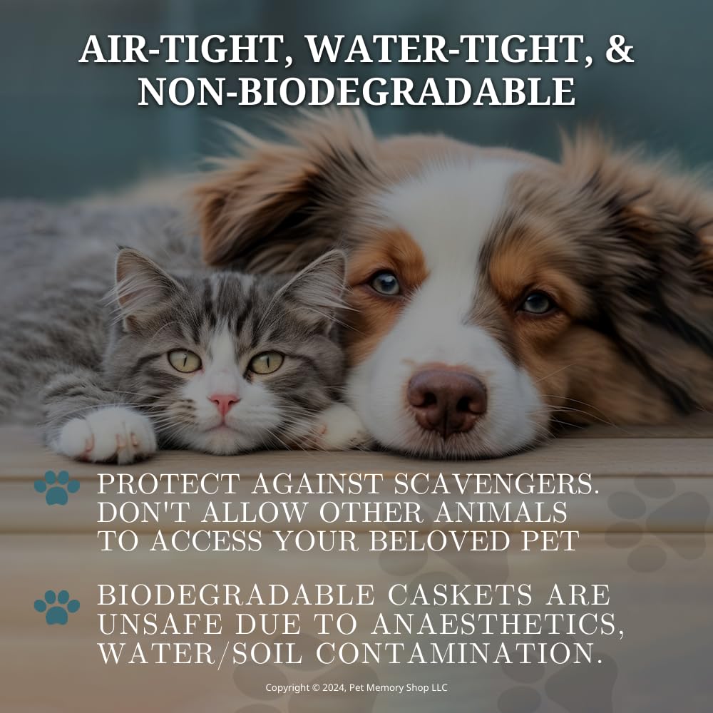 Pet Memory Shop Elegance airtight-seal closeup shows secure moisture protection.