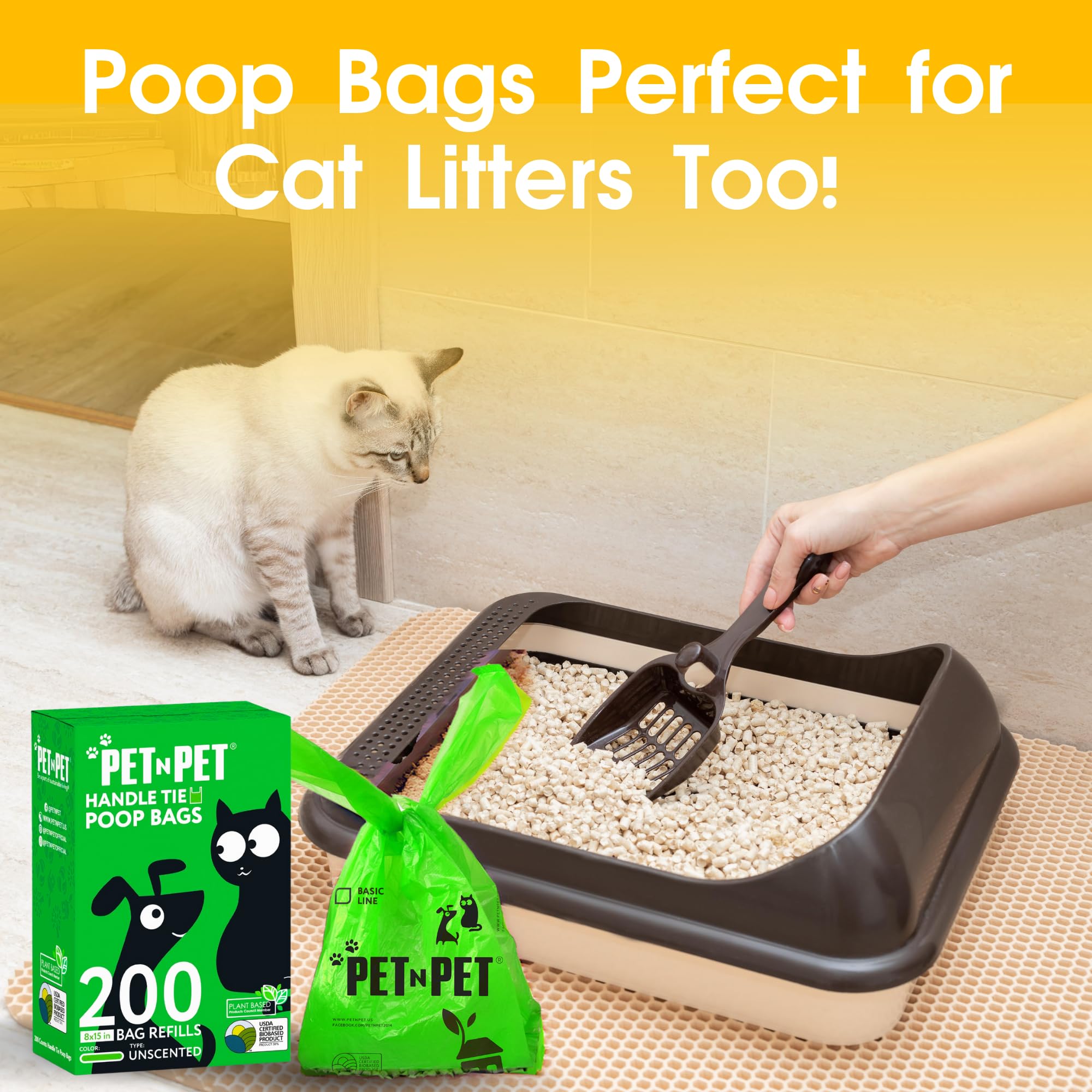 PET N PET bolsas extra gruesas para resistencia en recogidas de mascota.
