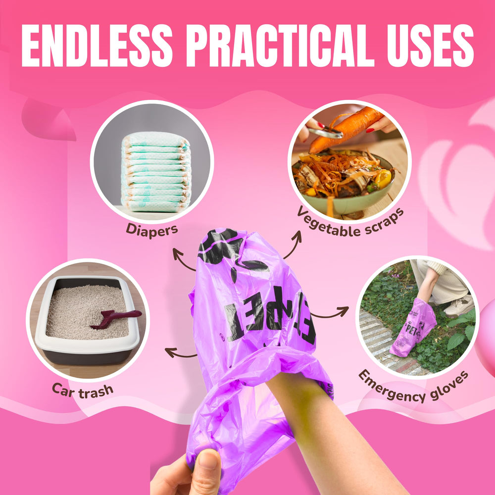 PET N PET durable leak-proof bags protect hands during cleanup