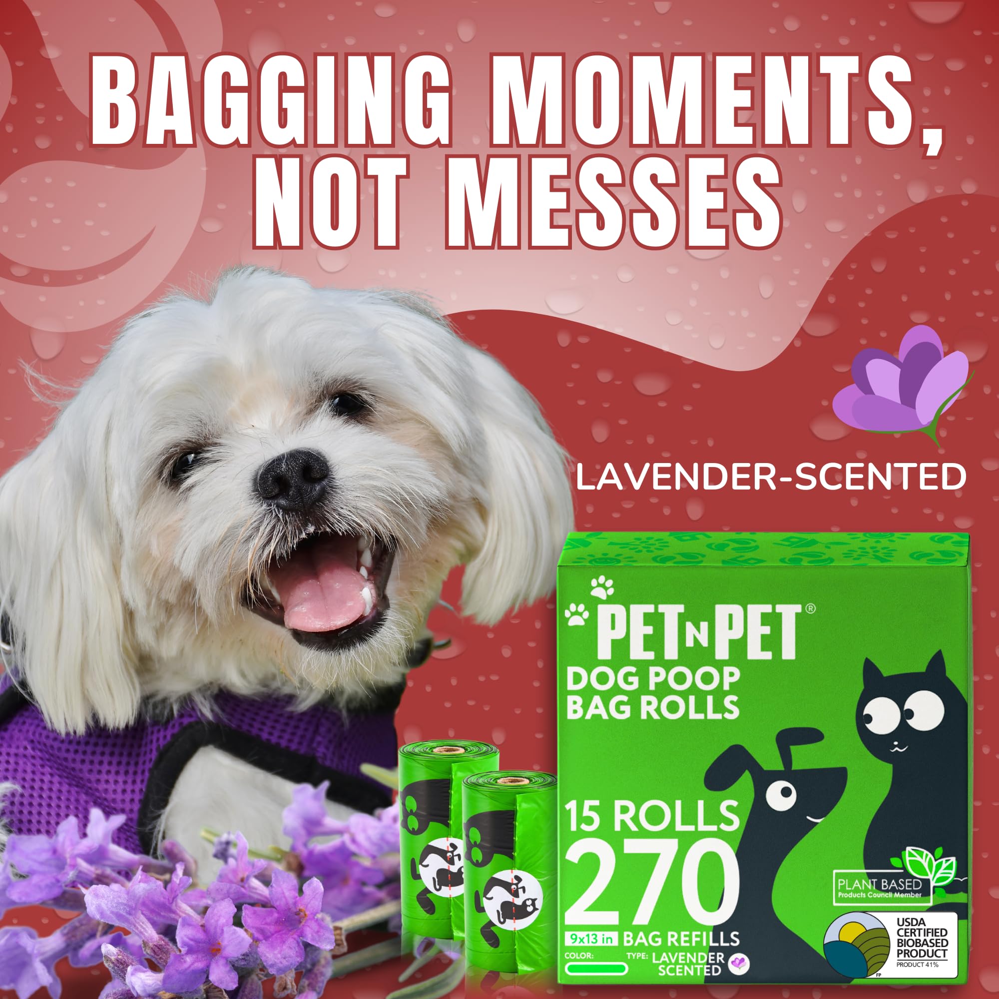 Pet N Pet easy tear roll for quick bag access during messes
