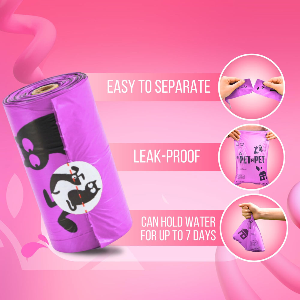 PET N PET perforated tear bags enable quick, mess-free waste tearing