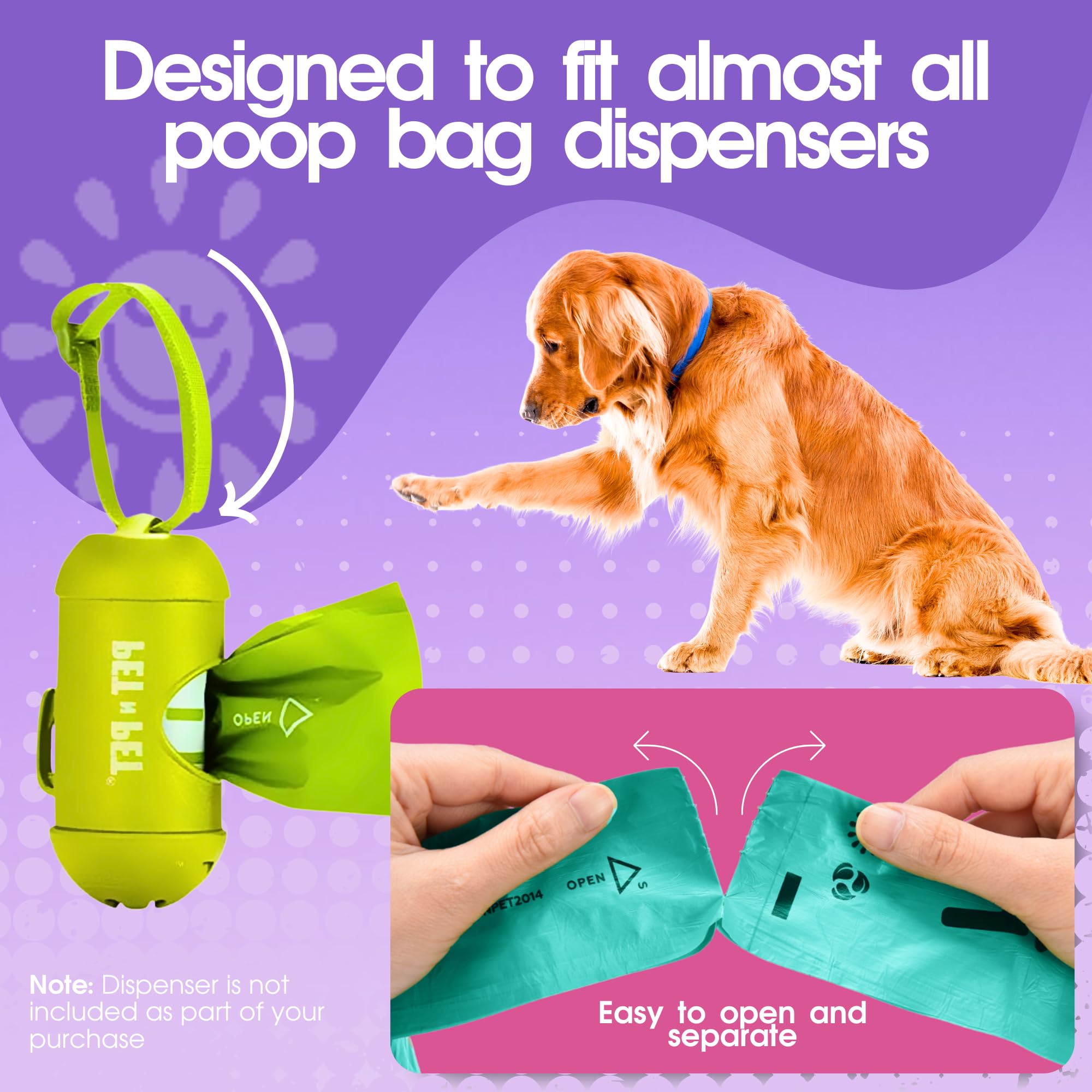 Pet N Pet rainbow-coloured bags shown during a walk adding style.