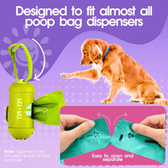 Pet N Pet rainbow-coloured bags shown during a walk adding style.