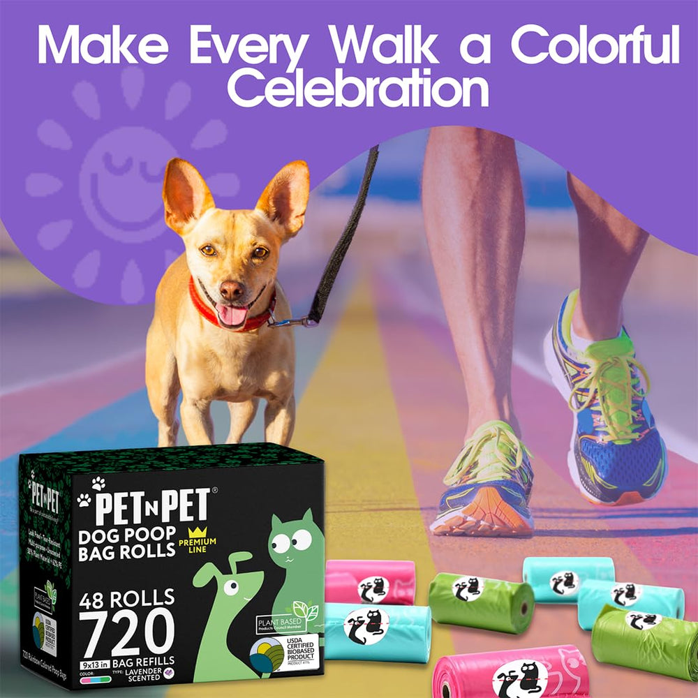 Pet N Pet bags with easy tear perforations for one-handed use.