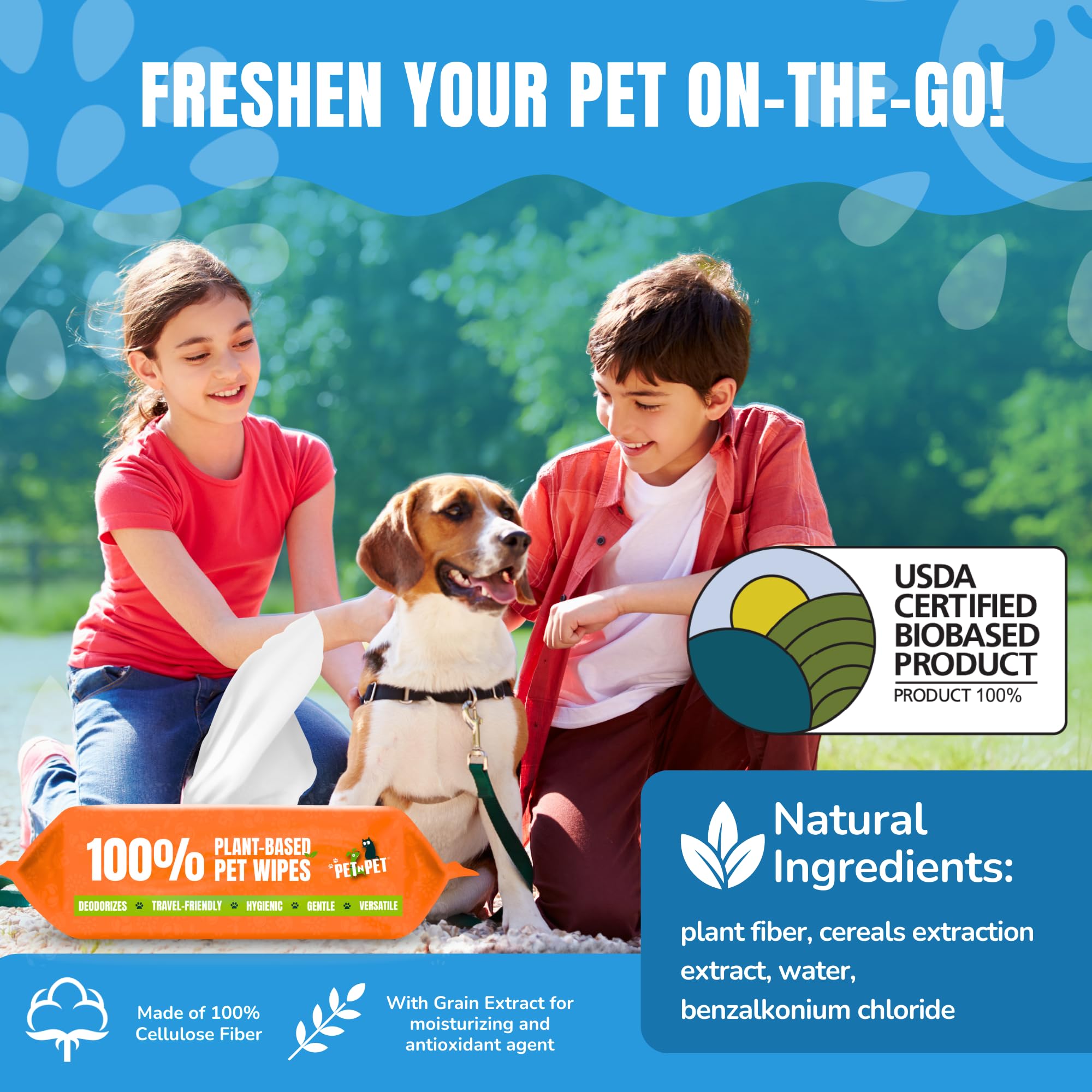 PET N PET plant-based formula highlighting gentle care for sensitive skin