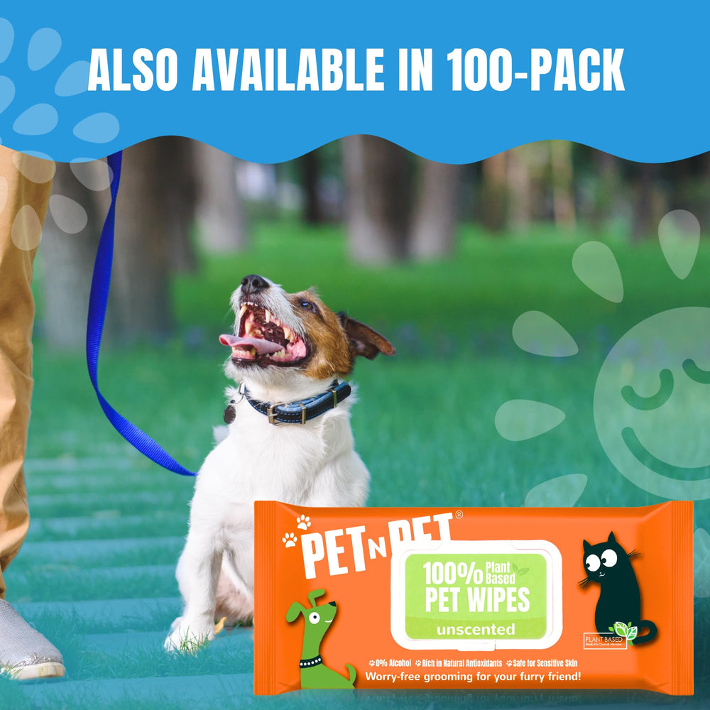 PET N PET unscented wipes for quick refresh on the go
