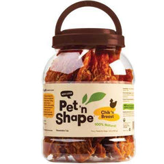Puppy-t friendly Pet 'n Shape Chik 'n Breast Jerky treat for rewarding good behavior