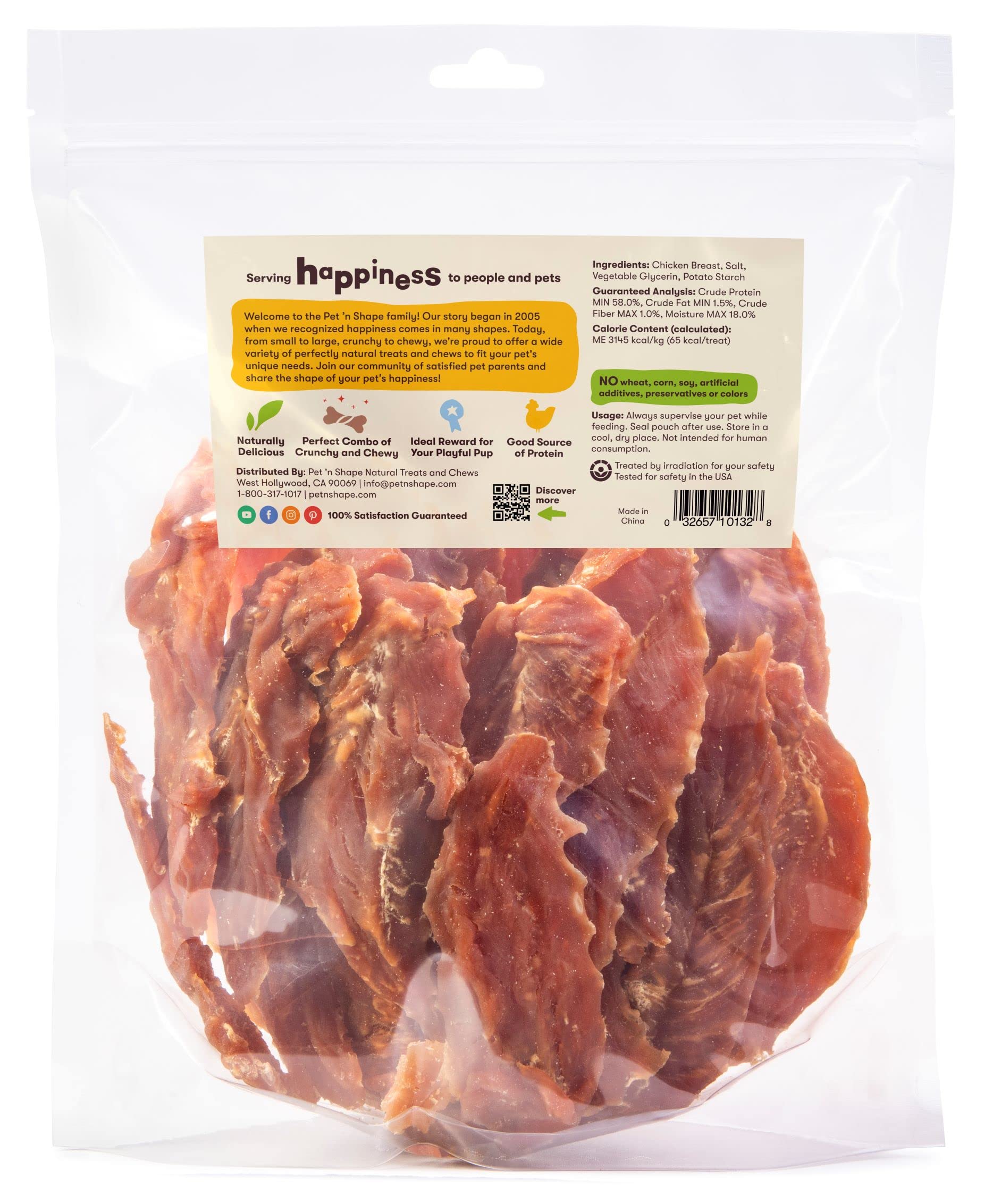 Serving piece of Pet 'n Shape Chik 'n Breast Jerky for training rewards