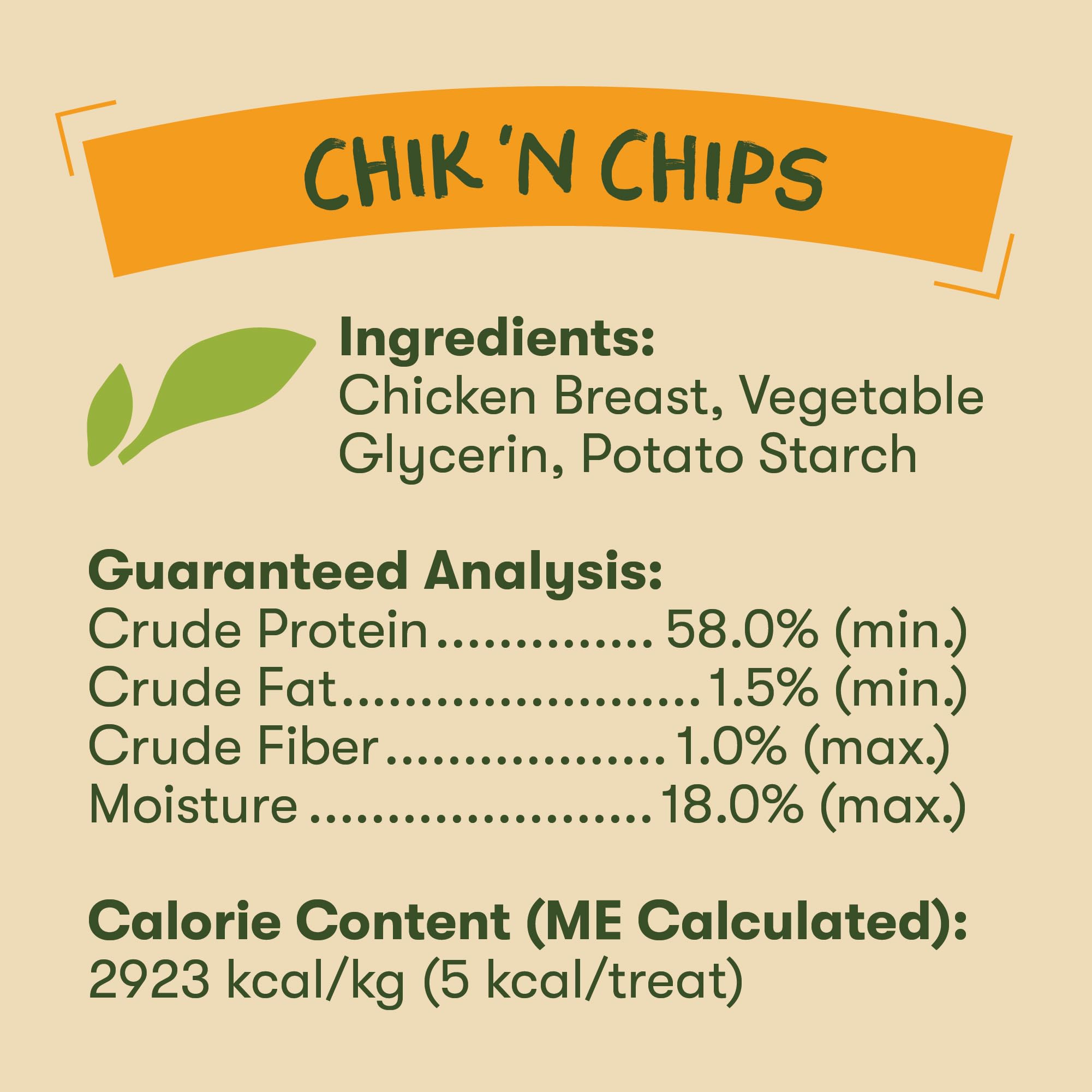 Pet 'n Shape Chik 'n Chips suitable for puppies to seniors across life stages.