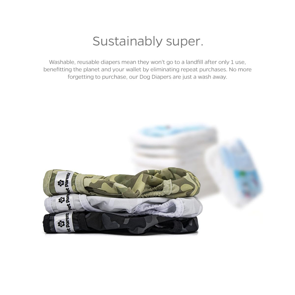 Pet Parents Camouflage small diapers for male or female dogs