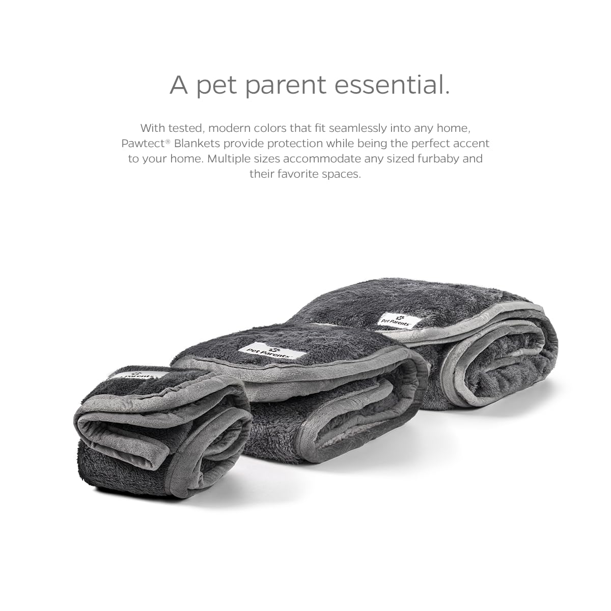 Pet Parents Pawtect blanket beside pets for cozy cuddle sessions.