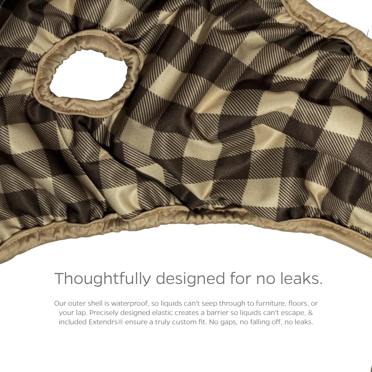 Pet Parents velcro closures prevent pulling fur and secure the diaper.