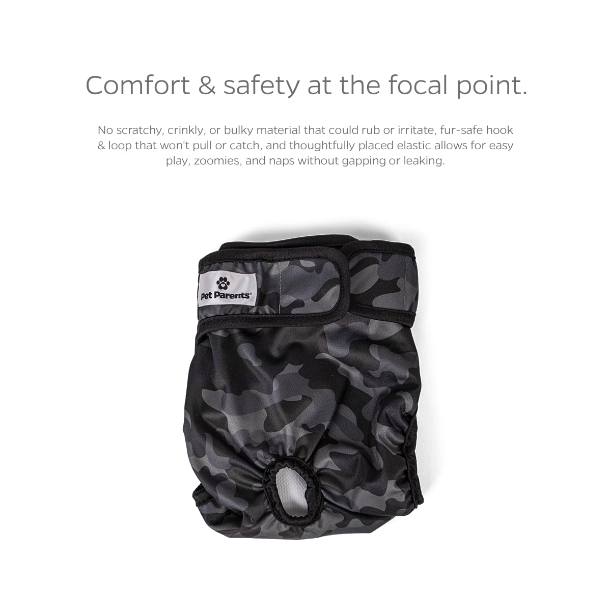 Pet Parents Velcro closures are fur-safe and simple to fasten