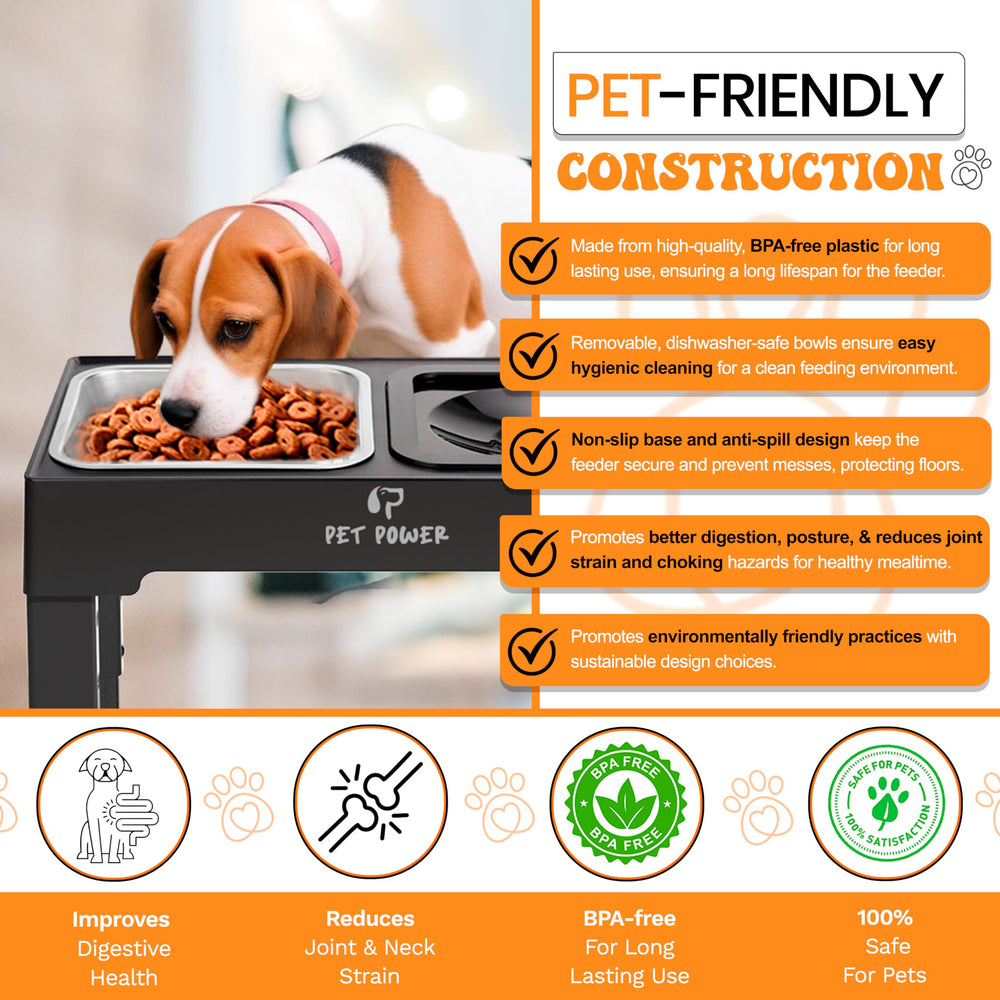 PET POWER compatibility with small to large dogs and cats shown