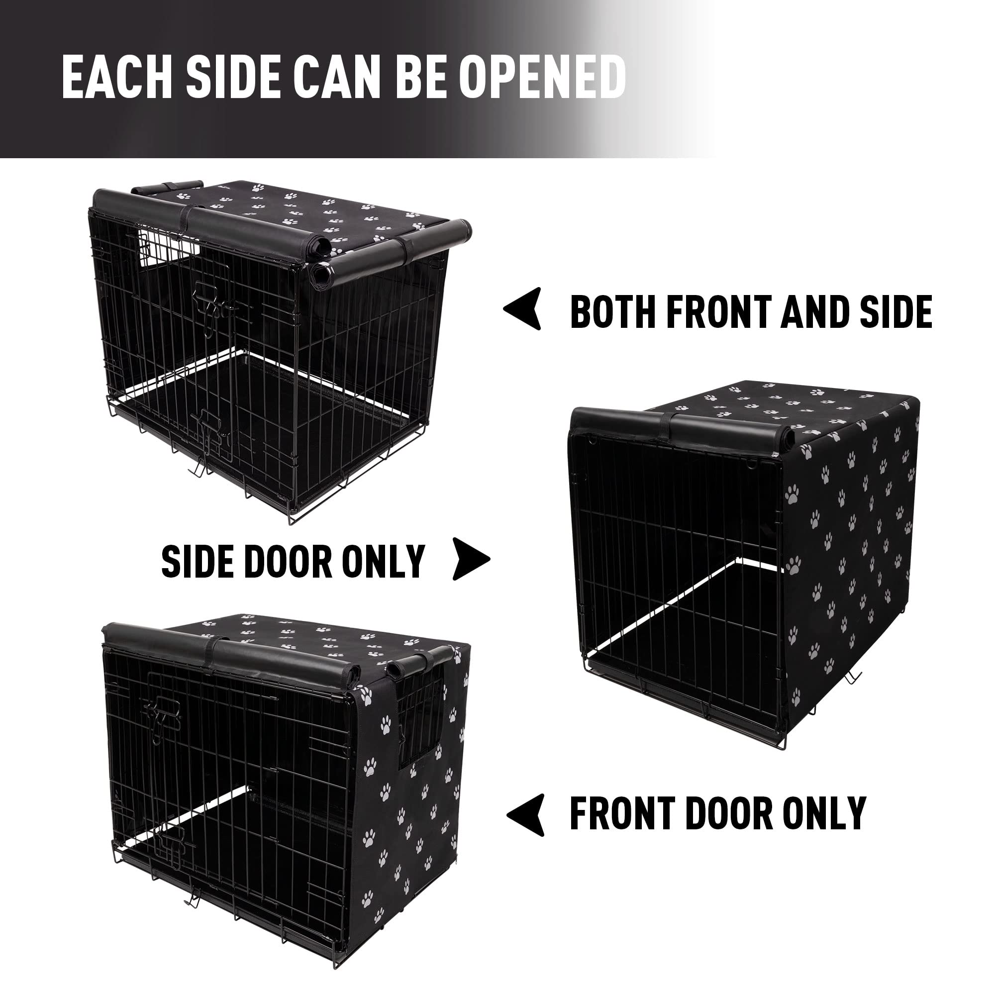 Pet Prime crate cover material detail emphasizes 600D Oxford fabric with PVC coating