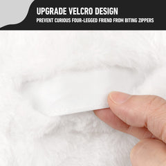 Pet Prime heartbeat dog toy belly pocket with velcro for safe heat-pack placement.