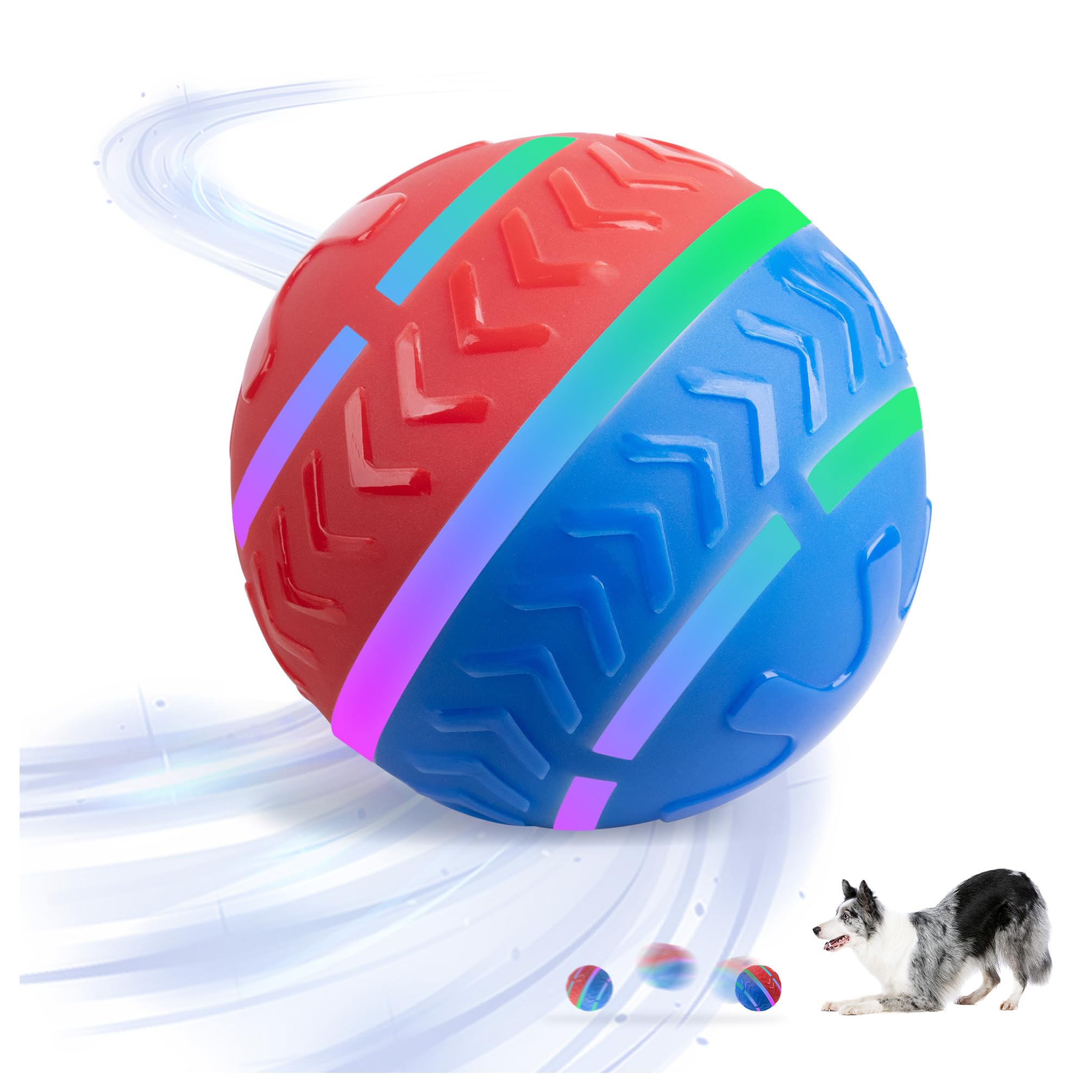 Pet Prime interactive ball in bouncy mode ready for active play and stimulation.