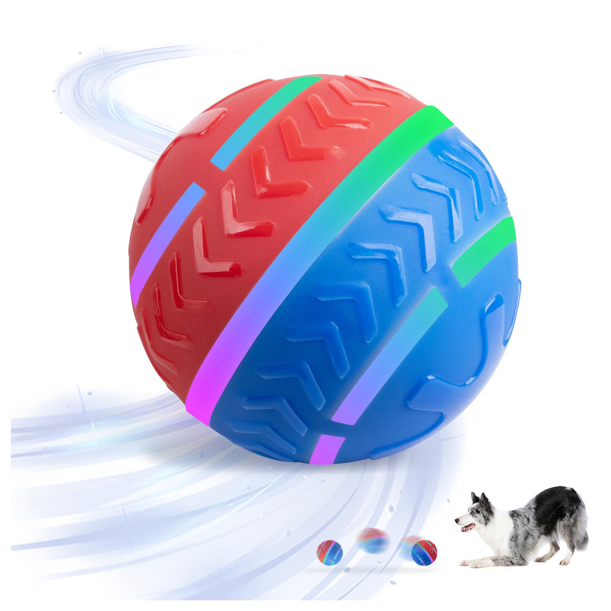 Pet Prime interactive ball in bouncy mode ready for active play and stimulation.