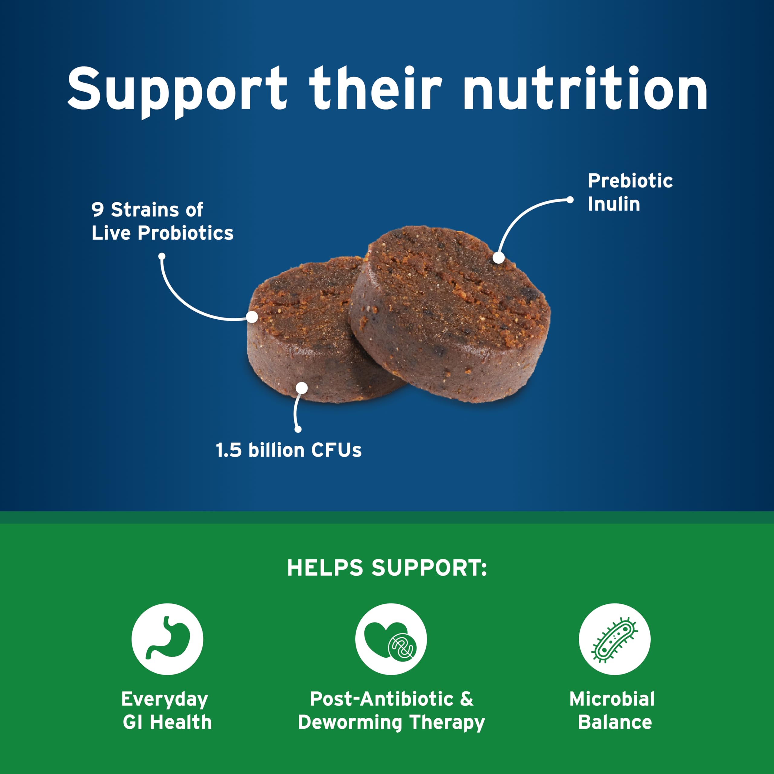 Pet Protect Digestive Health chicken-flavored chews ready to serve after meals.