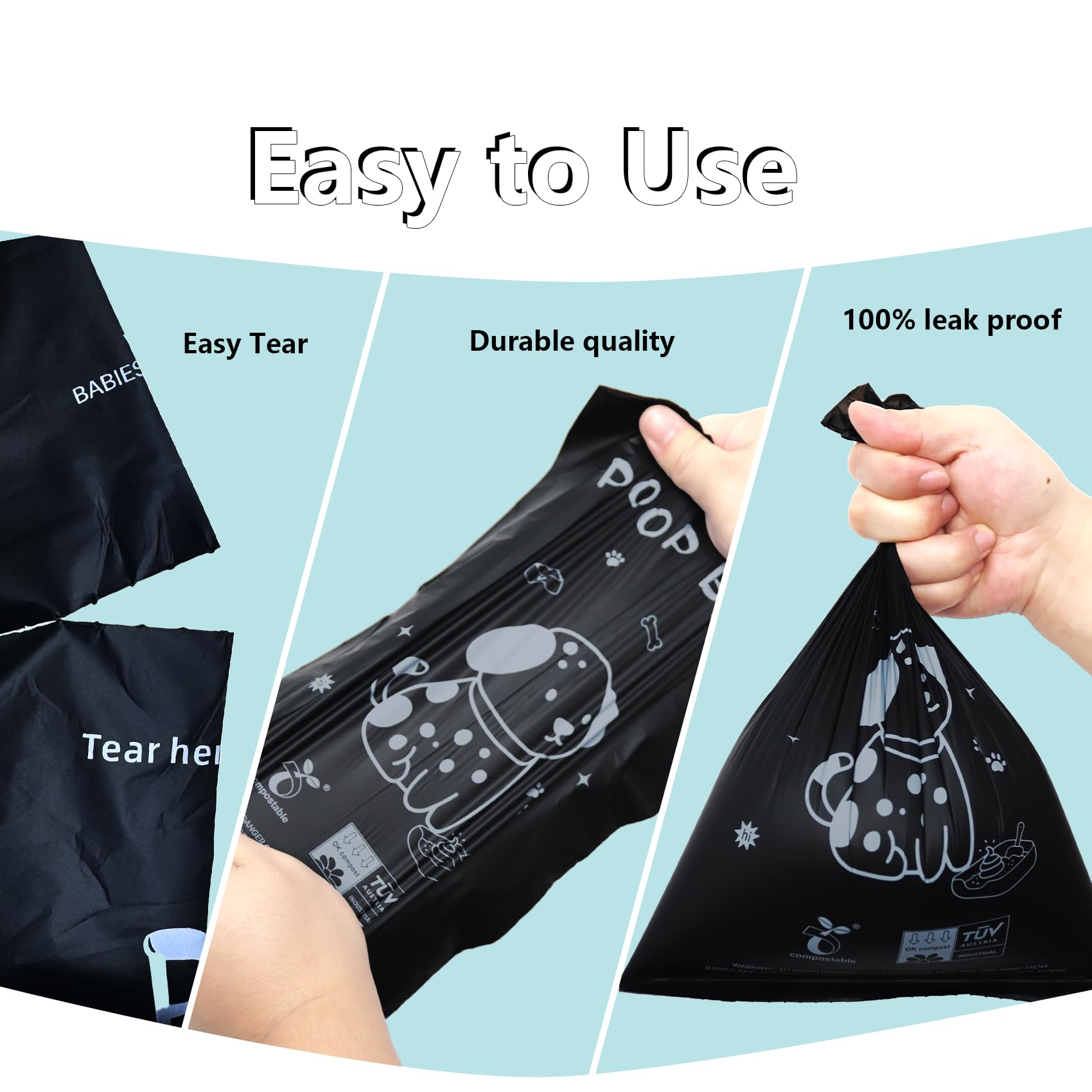 Pet Rhythm bags certified ASTM D6400 EN 13432 demonstrate responsible disposal