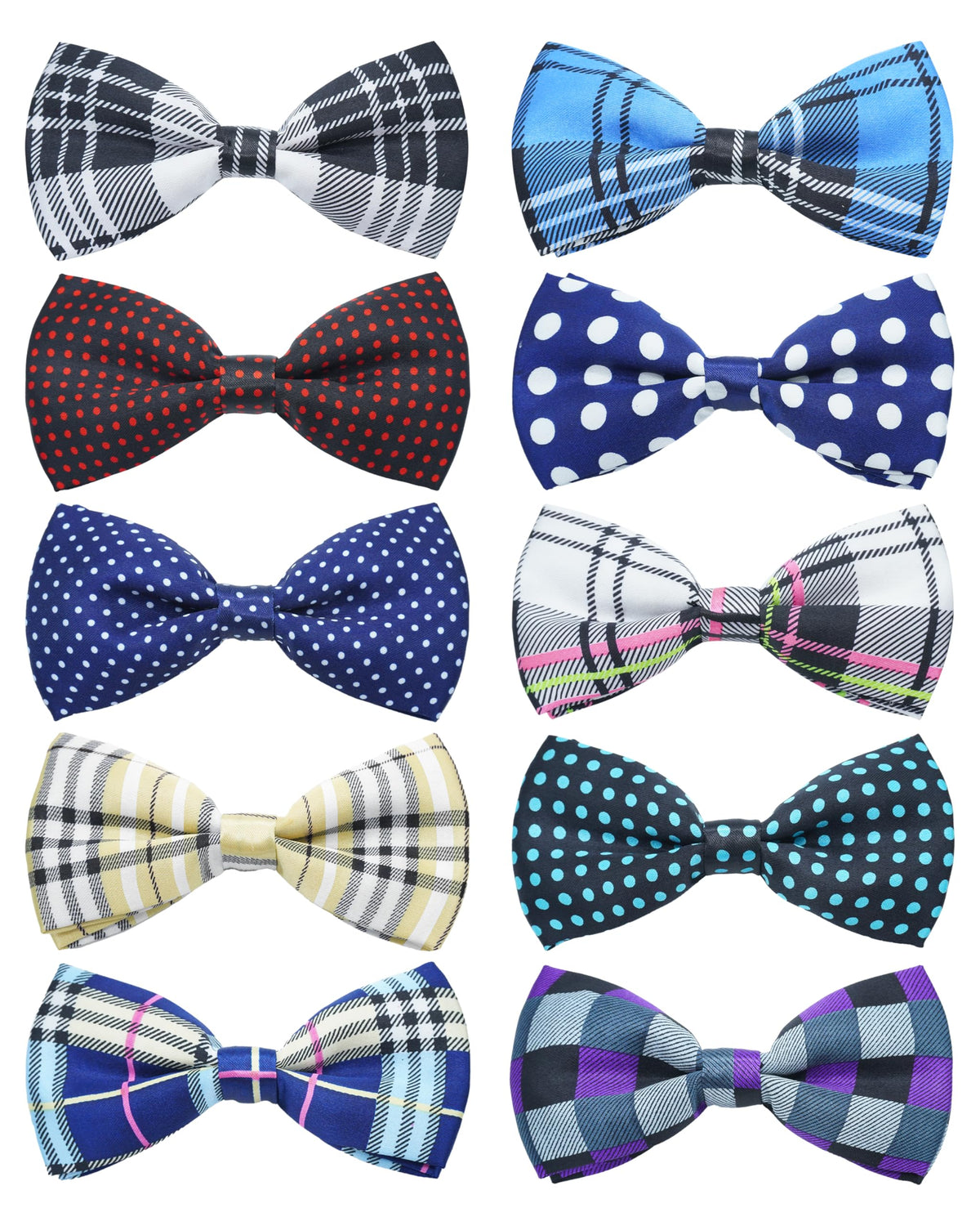 PET SHOW collar bowtie plaid red on dog for festive party-ready look