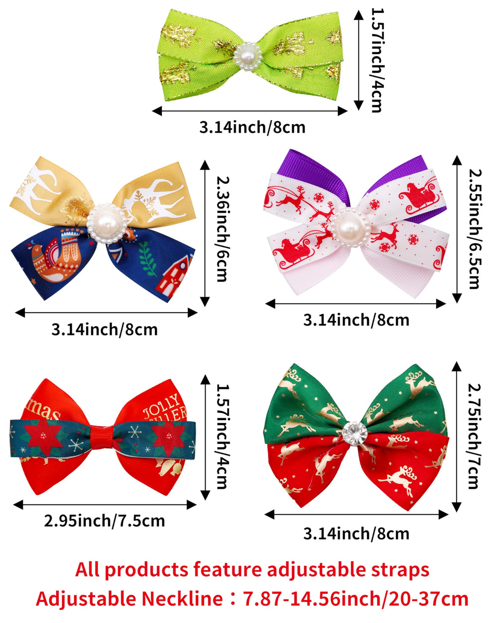 PET SHOW assorted bow ties ready for holiday grooming sessions.
