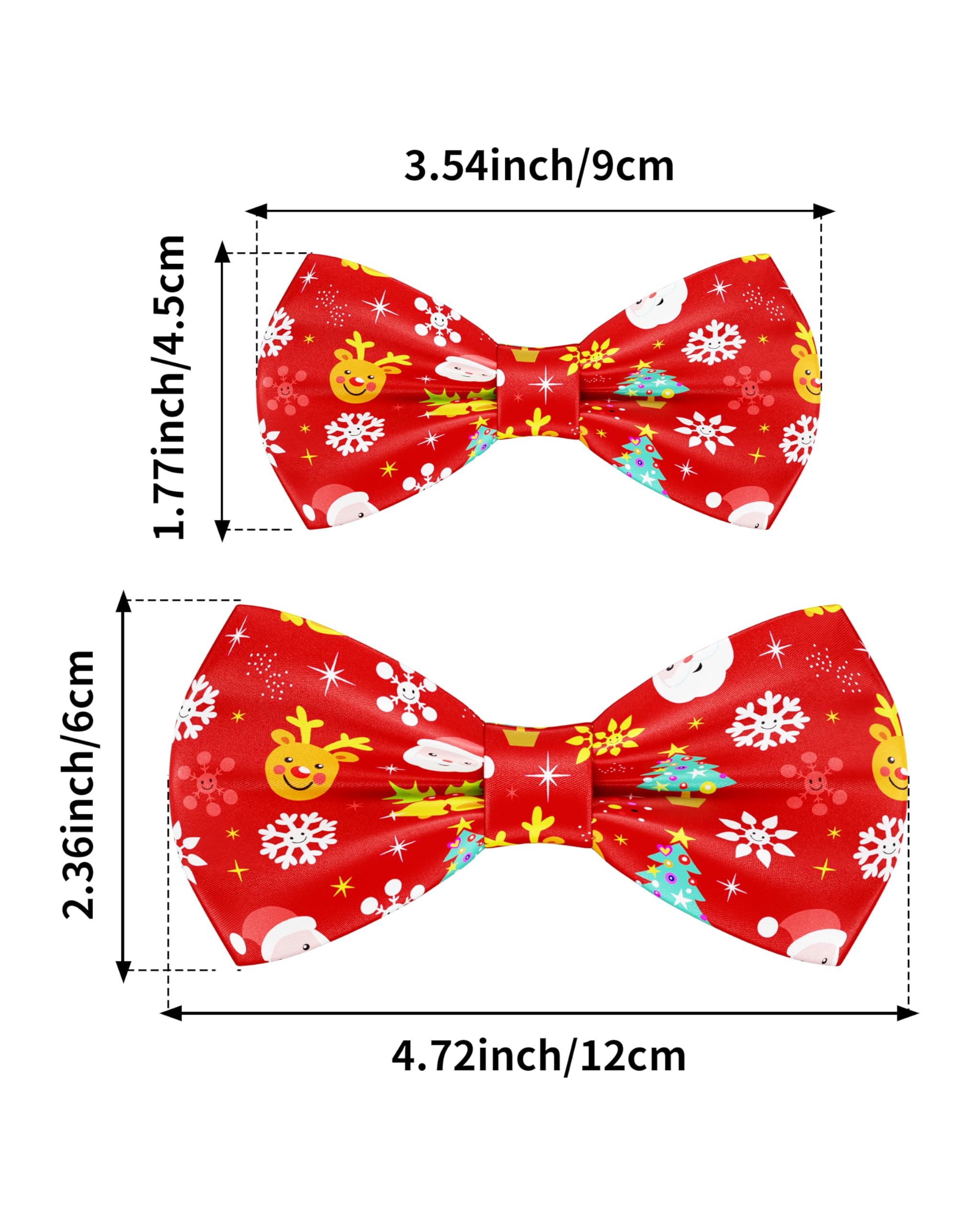 Pet Show bow tie with bells pattern adding cheerful charm to pets