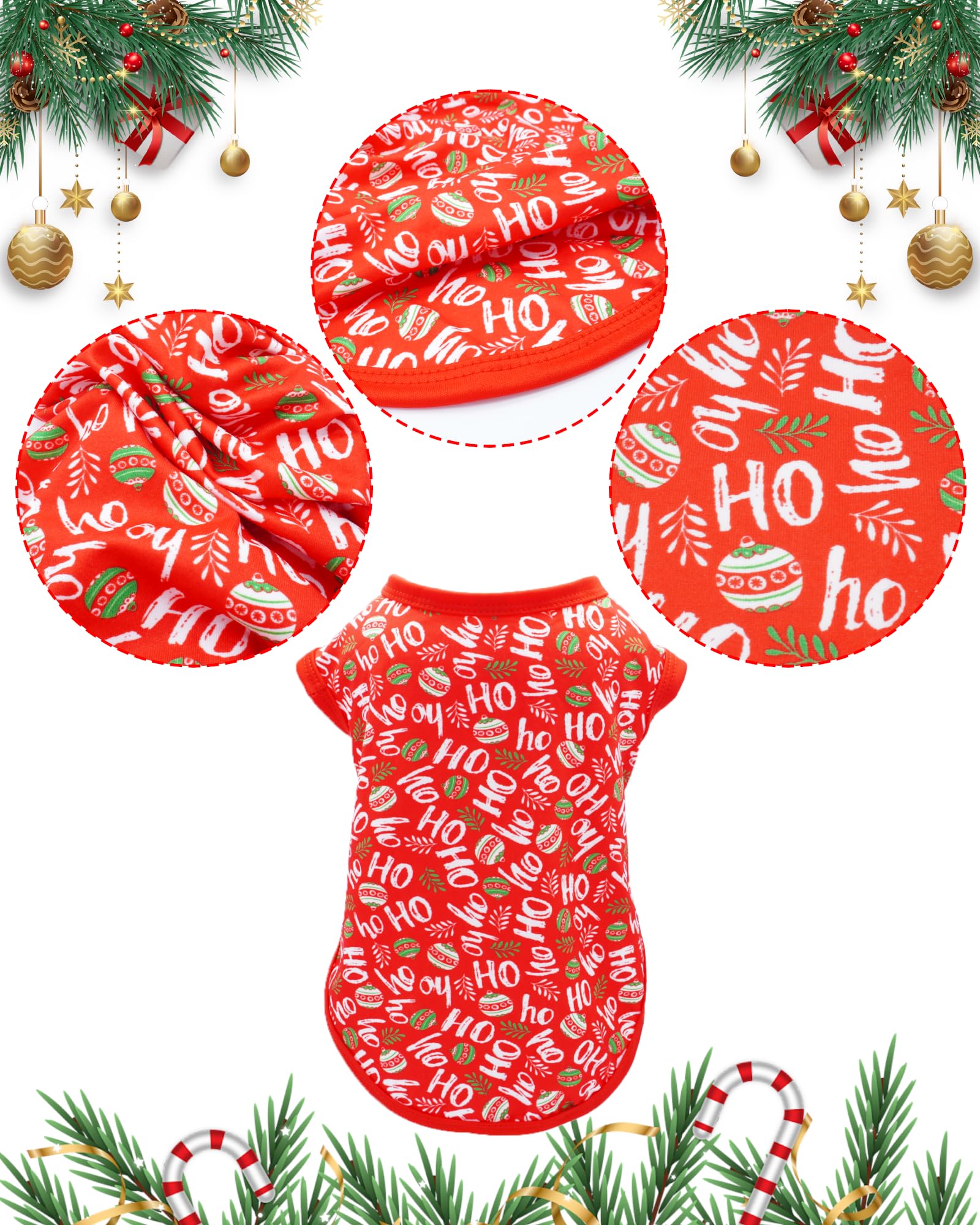 PET SHOW Christmas dog shirts green design with vibrant holiday vibe.