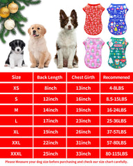 PET SHOW Christmas dog shirts red design for small dogs savoring festive style.