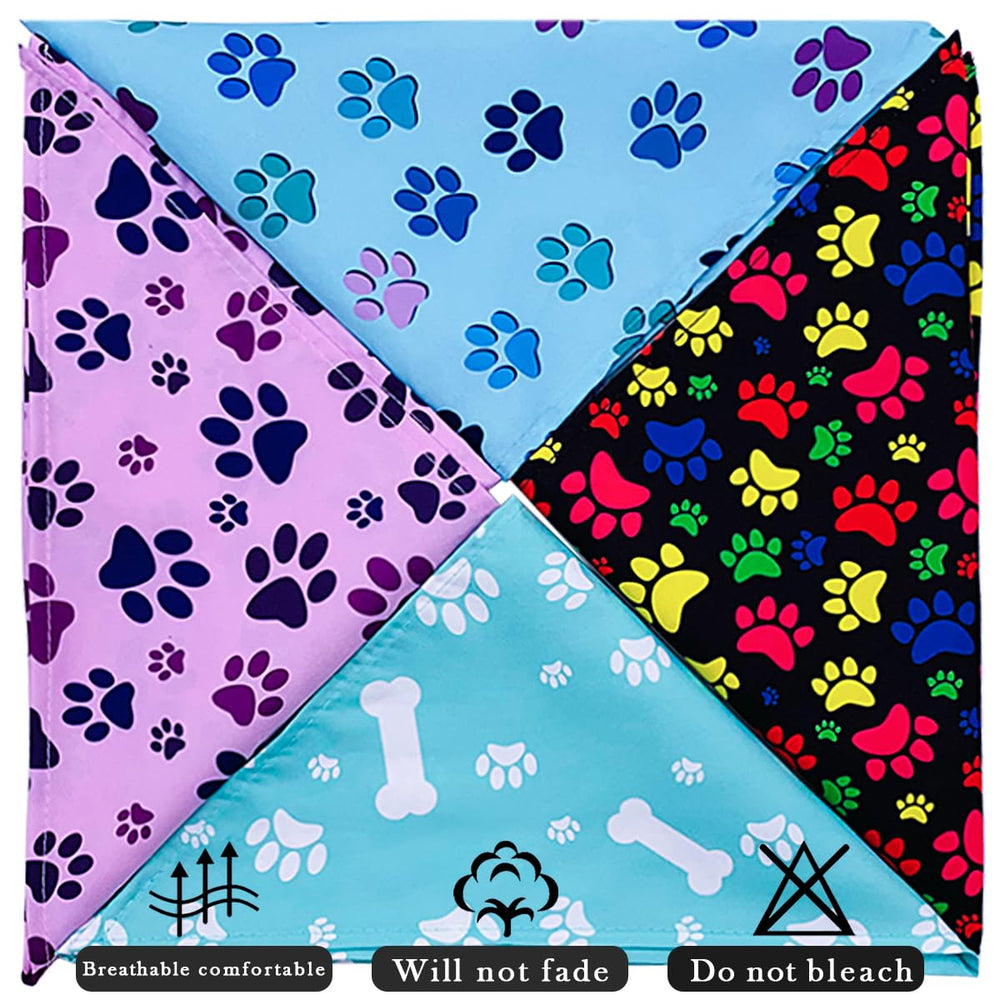 PET SHOW dress-up paw-pattern dog bandana elevates outfits