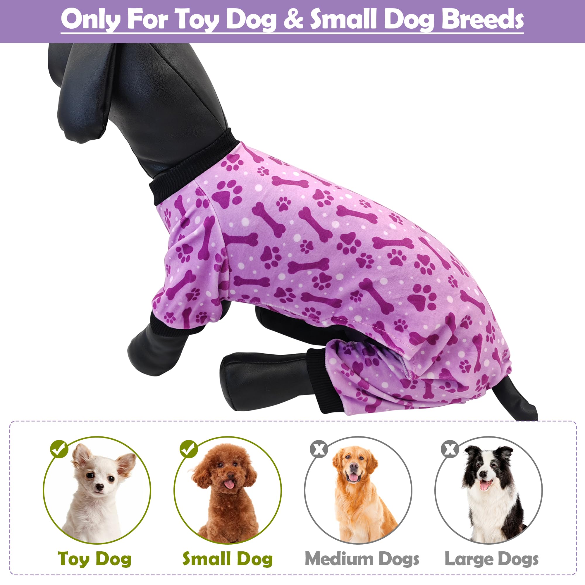 PET SHOW four-legged dog jumpsuit shows easy pull-on design for quick dressing.