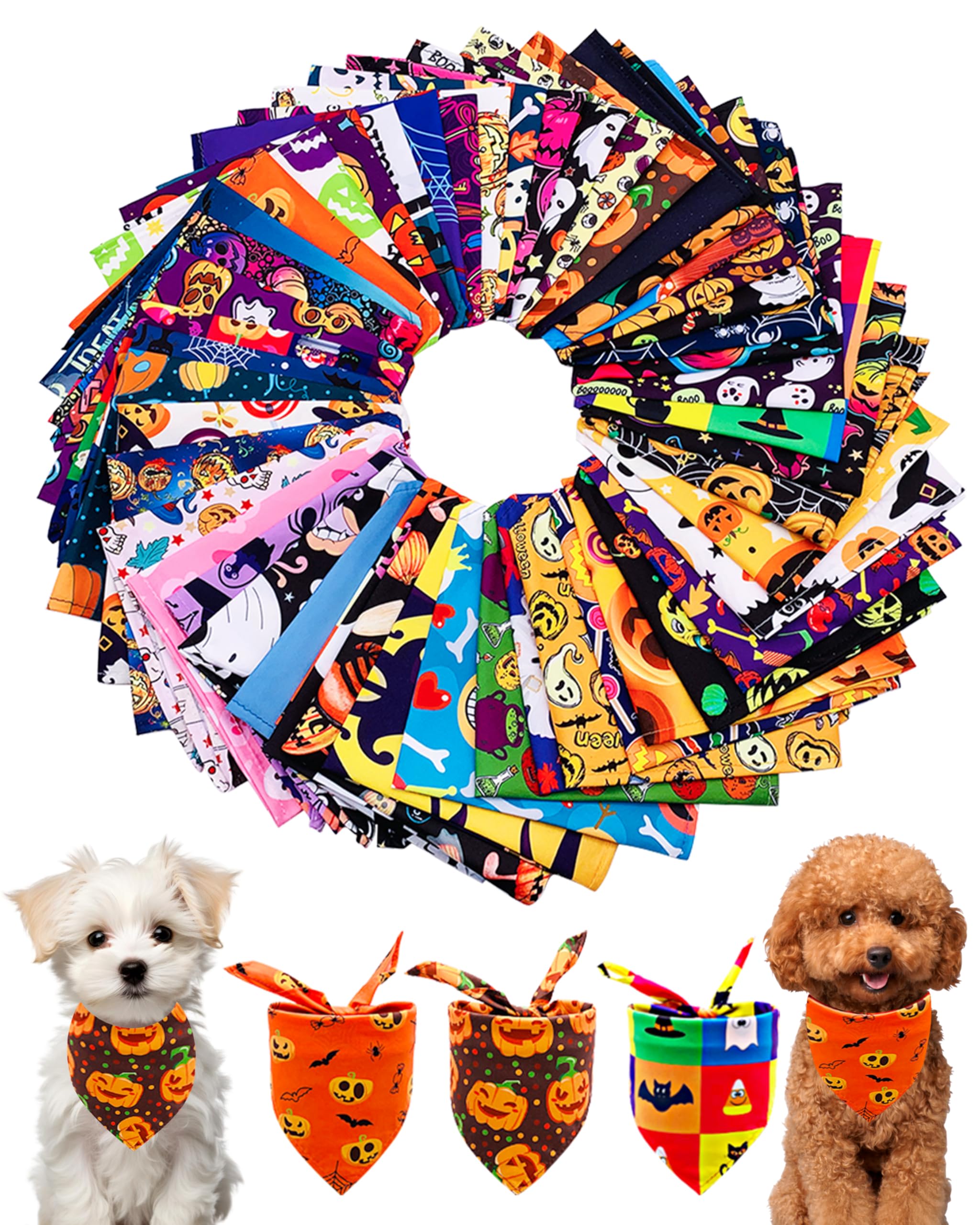 PET SHOW ghost bandana for small dogs boosts festive look and photo-ready charm