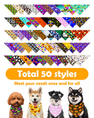 PET SHOW skull design bandana provides bold style for playful pet photos