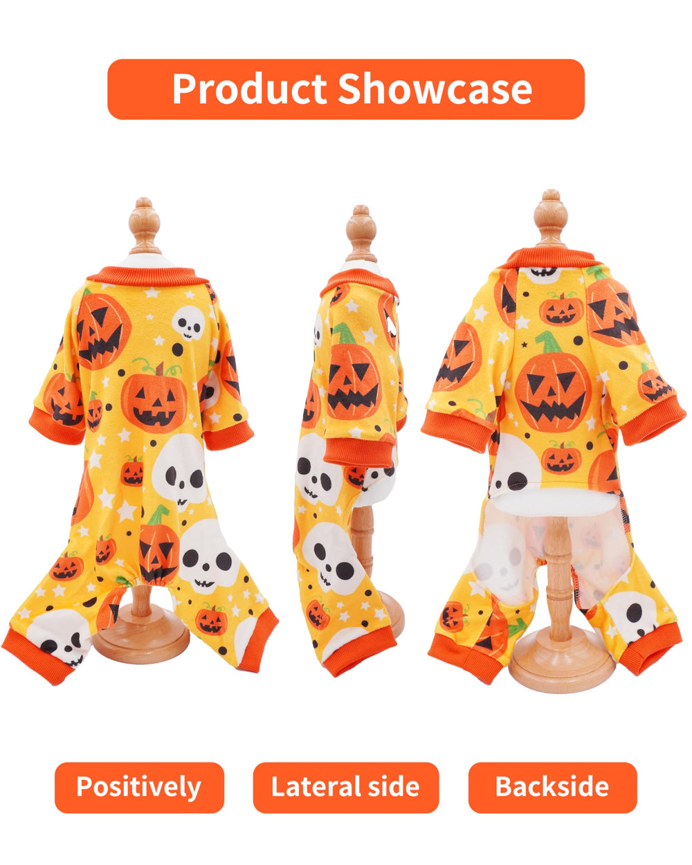PET SHOW black bat-pattern dog pajamas add festive Halloween flair for pets.
