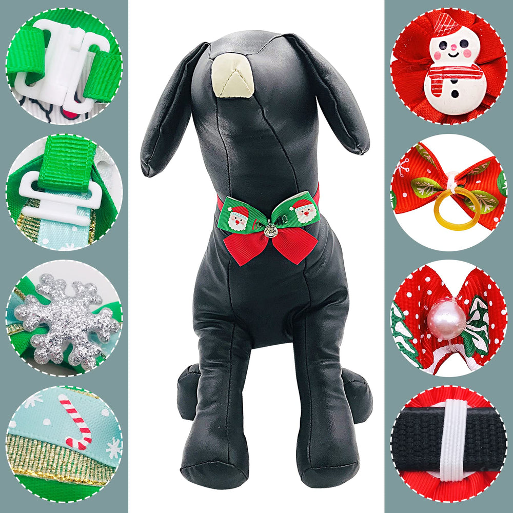 PET SHOW rhinestone ribbons add sparkle to holiday grooming accessories.