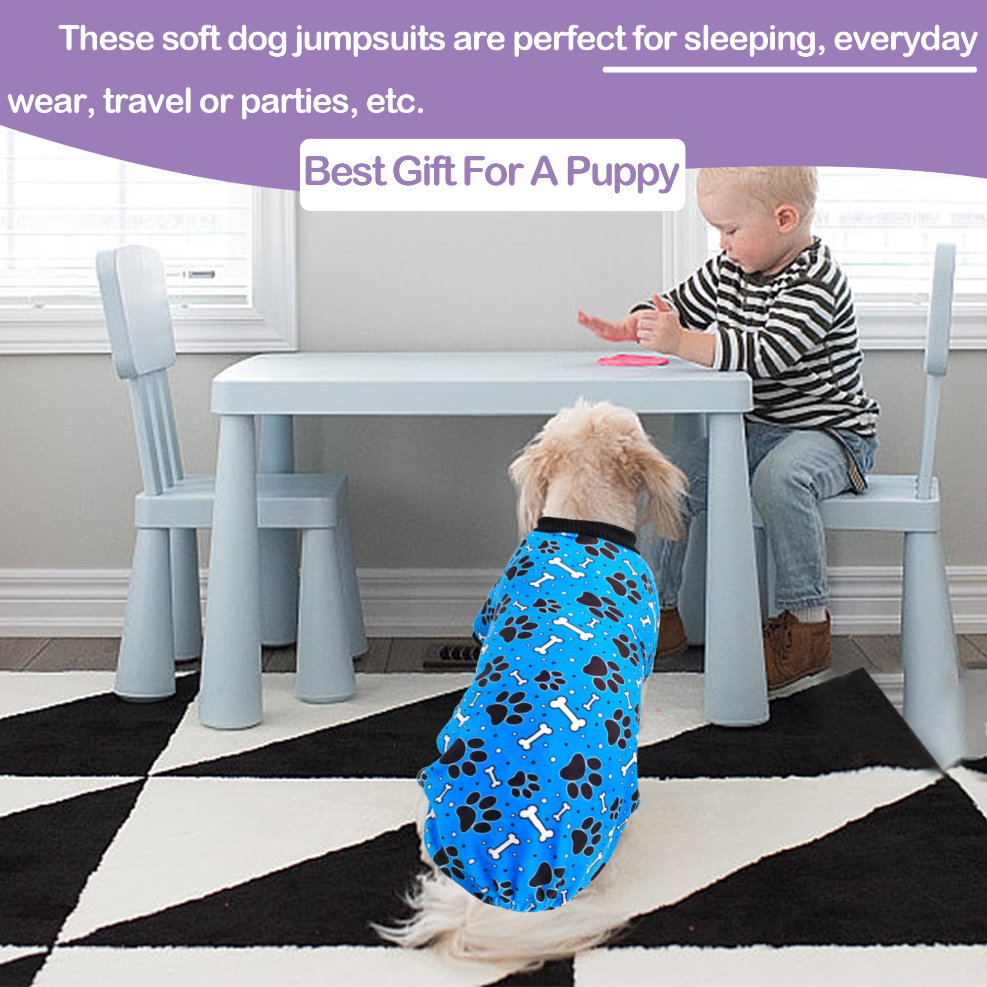 PET SHOW size guide for dog pajamas helps choose the right fit