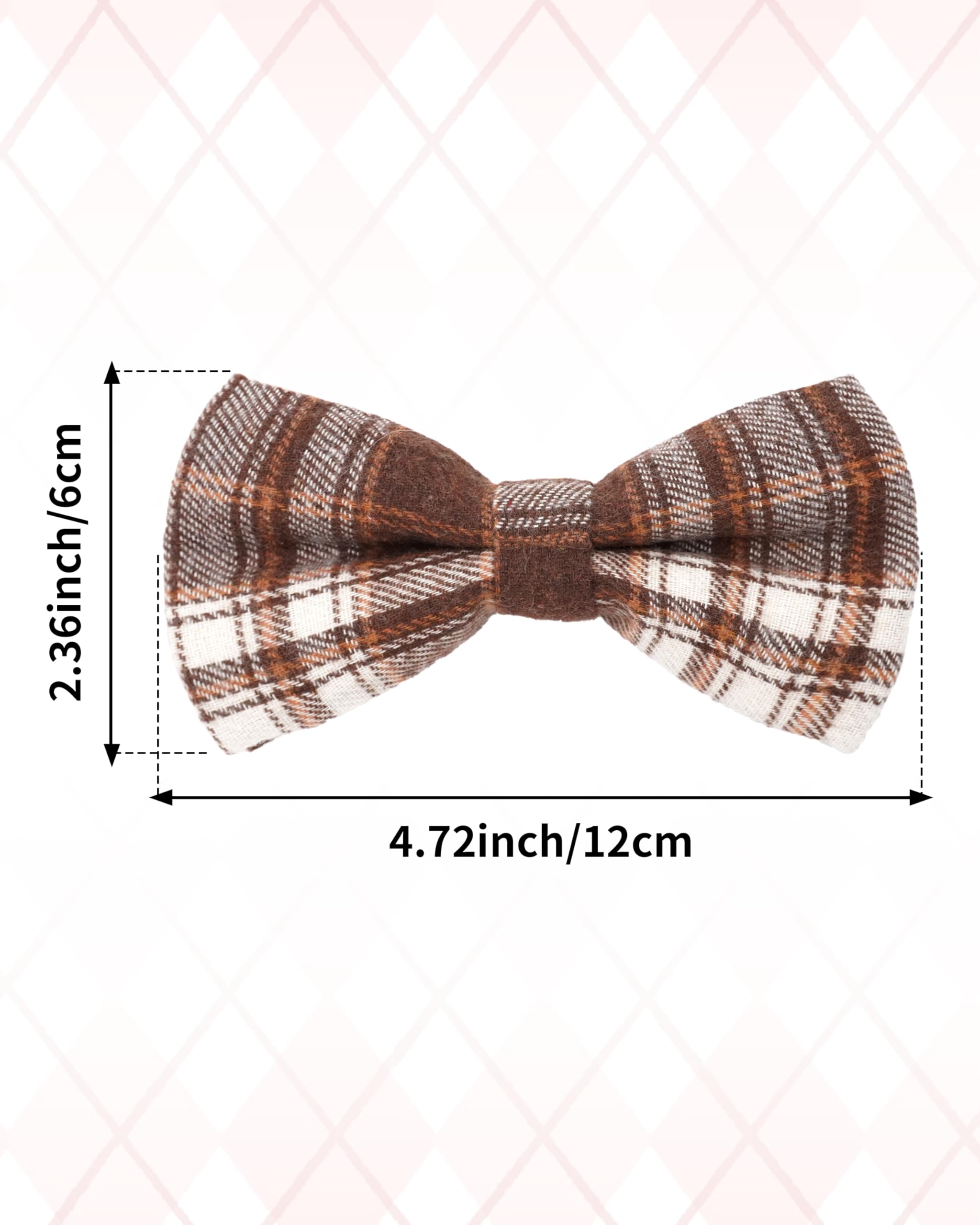 PET SHOW slip-on bowtie on collar for easy festive styling.