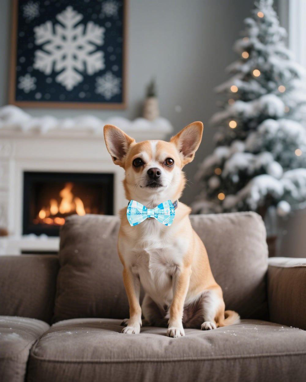 PET SHOW slip-on bow ties attach easily to collars for quick dress-up.