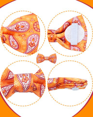 PET SHOW bow tie slips onto collar for easy on/off dressing.