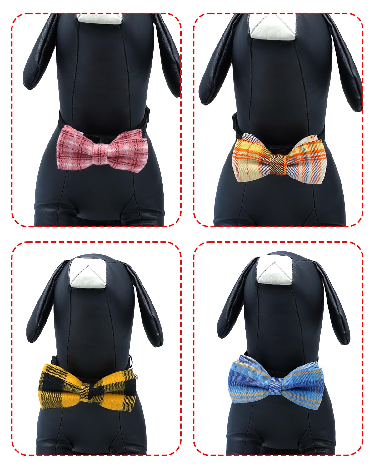 PET SHOW soft polyester bowtie for comfortable all-day wear on pets