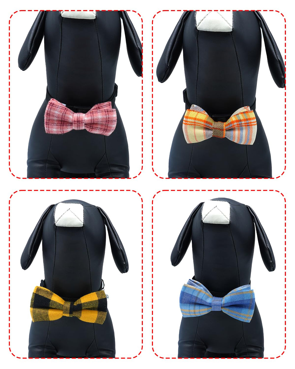 PET SHOW soft polyester bowtie for comfortable all-day wear on pets