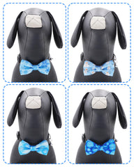PET SHOW cedar-pattern bow tie showcases winter style on medium dogs.