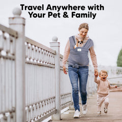 Pet-Sling-Carrier ergonomic-shoulder-back-weight-distribution reduces strain during longer carries.