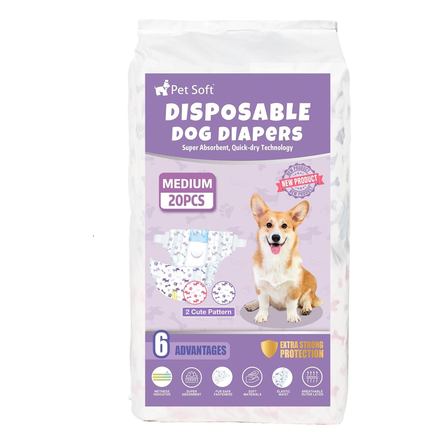 Pet Soft 20-count package provides convenient daily wear for busy households