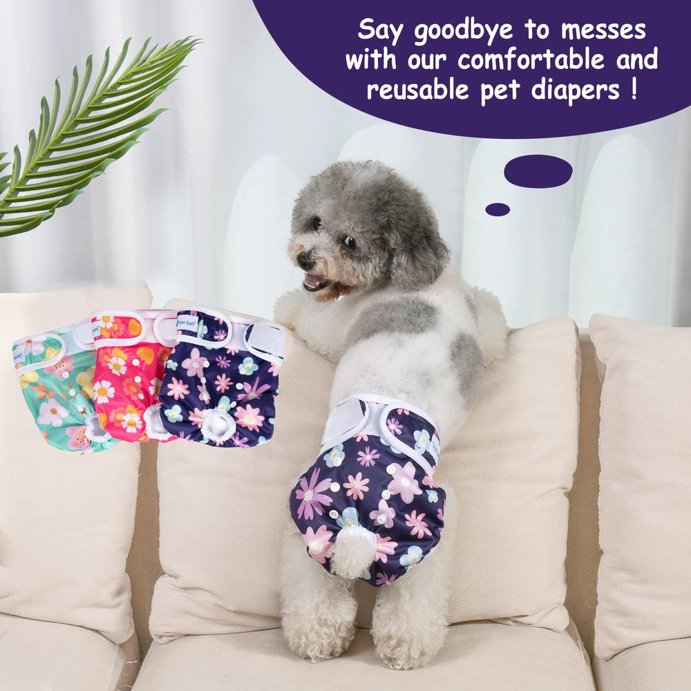 Pet Soft Washable Female Diapers eco-friendly-packaging communicates sustainable choice for pet households.
