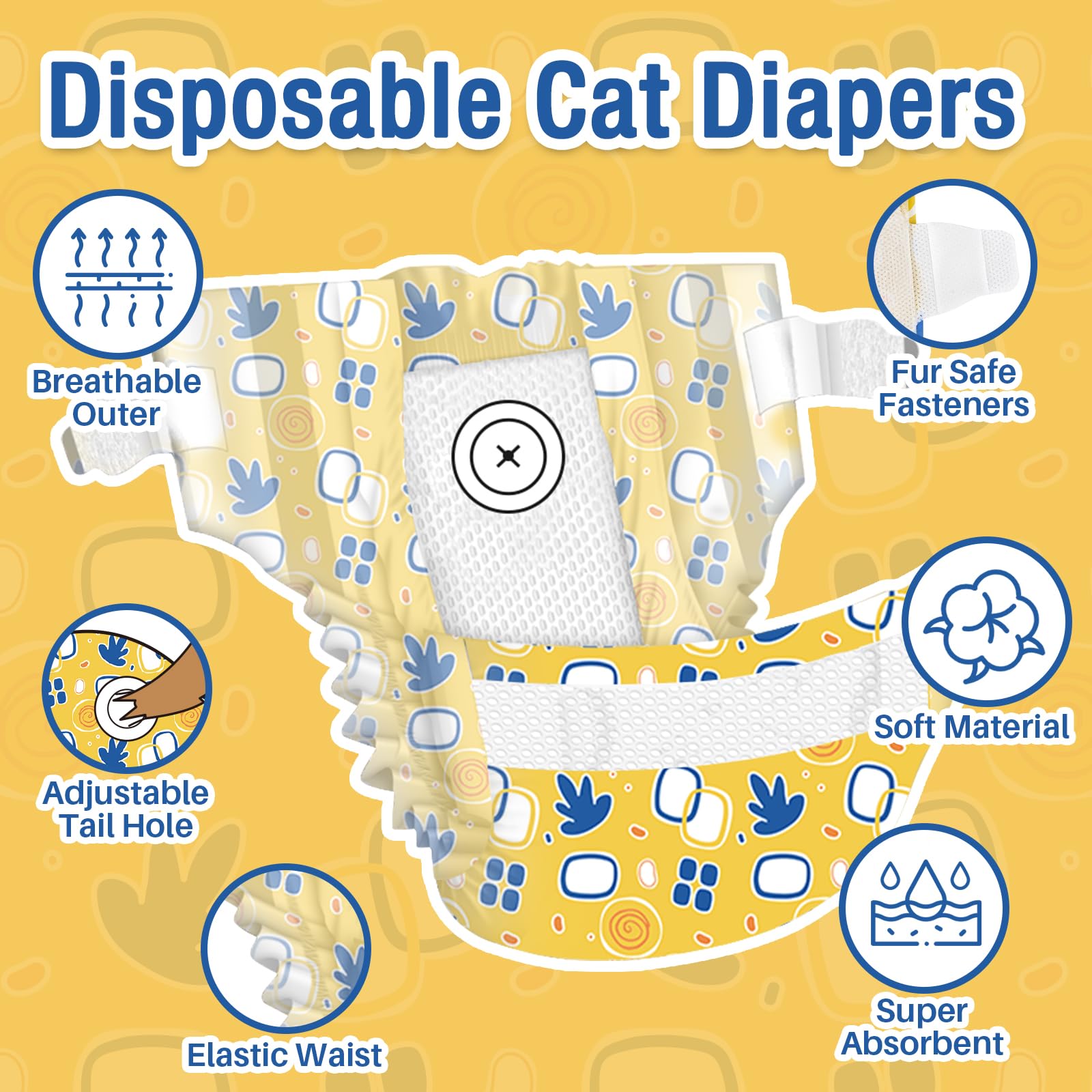 Pet Soft diaper core shows ultra-absorbent material for quick urine absorption
