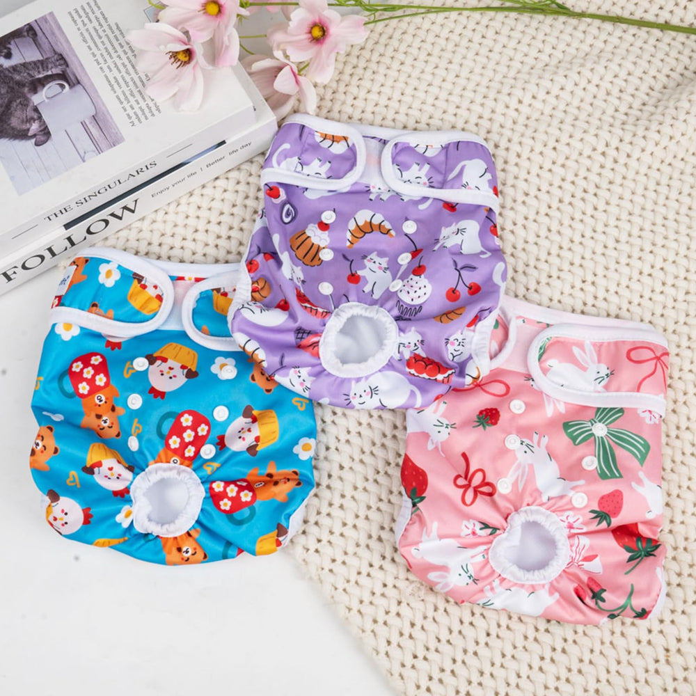 Pet Soft dog diapers for heat use support during heat cycles.